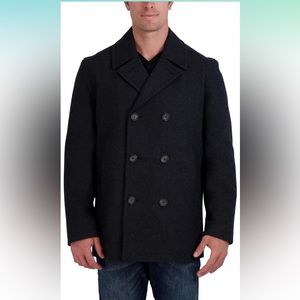 Nautica Men's Classic Double Breasted Peacoat XL